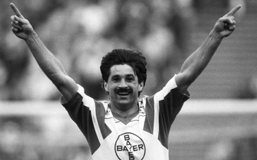 Marek Leśniak w sezonie 1989/1990 był najlepszym strzelcem Bayeru Leverkusen.