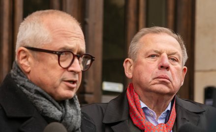 Obrońcy byłego posła Janusza Palikota: mecenas Andrzej Malicki i mecenas Jacek Dubois