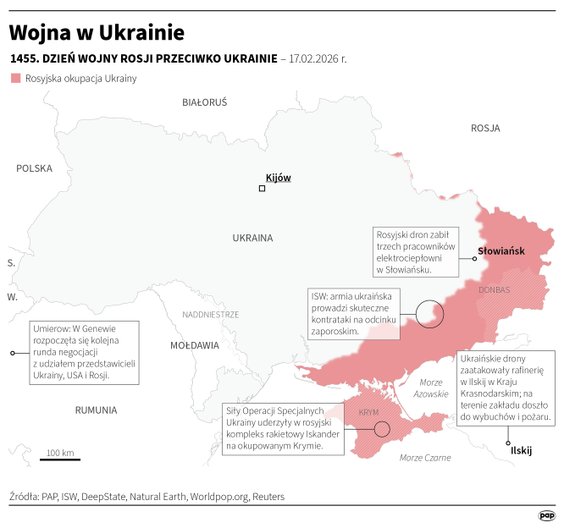 Tak wyglądała sytuacja na froncie w 1455 dniu wojny