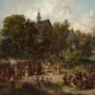 „Odpust na wsi” – obraz Franciszka Kostrzewskiego z 1866 r.