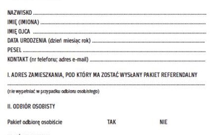 Wzór wniosku w sprawie głosowania korespondencyjnego