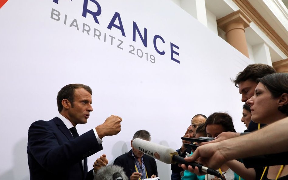 Prezydent Emmanuel Macron