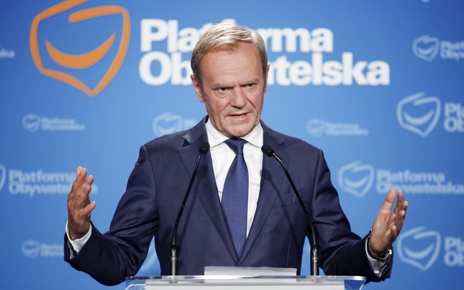 Przewodniczący PO Donald Tusk