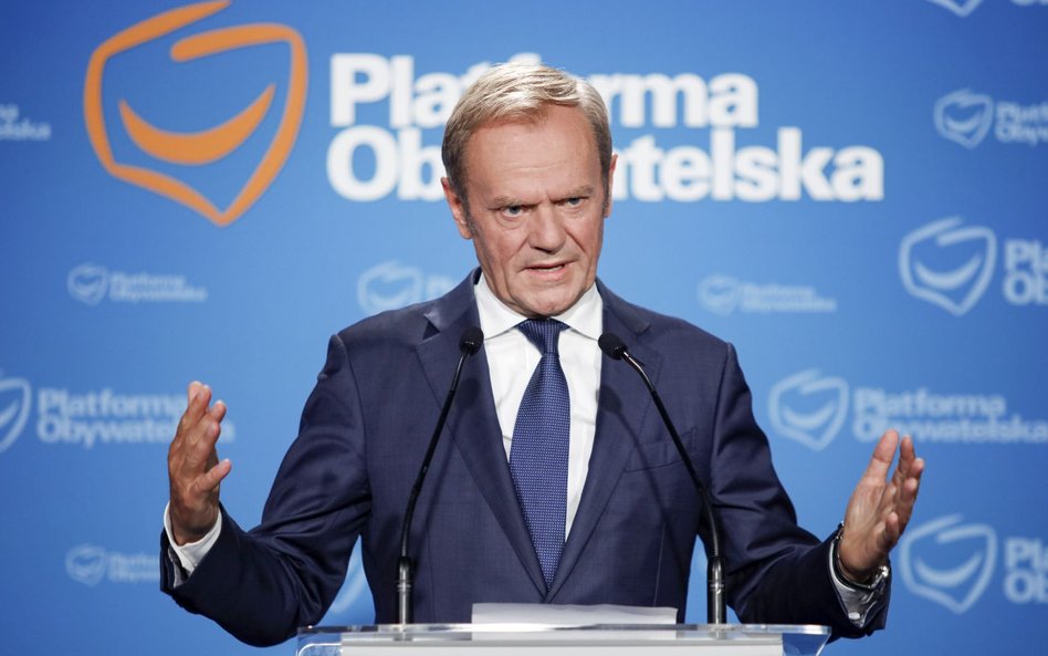 Przewodniczący PO Donald Tusk