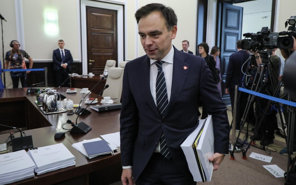 Minister finansów i gospodarki Andrzej Domański