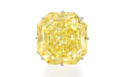 Niezwykły i rzadki żółty diament na aukcji Sotheby's