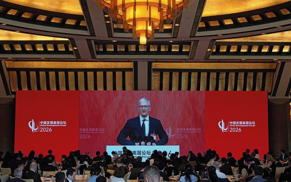 Najgorsze czterdzieści pięć sekund w karierze Tima Cooka? Gdy w grudniu 2022 r. przed spotkaniem z u