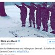 Szwajcarscy żołnierze wykonali nazistowski salut przed swastyką na śniegu