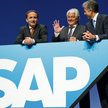 Hasso Plattner (w środku), przewodniczący rady nadzorczej SAP, z wiceprzewodniczącymi Jimem Hagemann