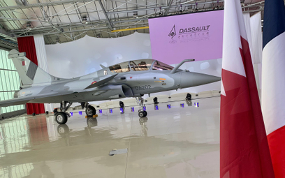Pierwszy Rafale DQ F3 dla lotnictwa Kataru. Fot. Dassault Aviation.