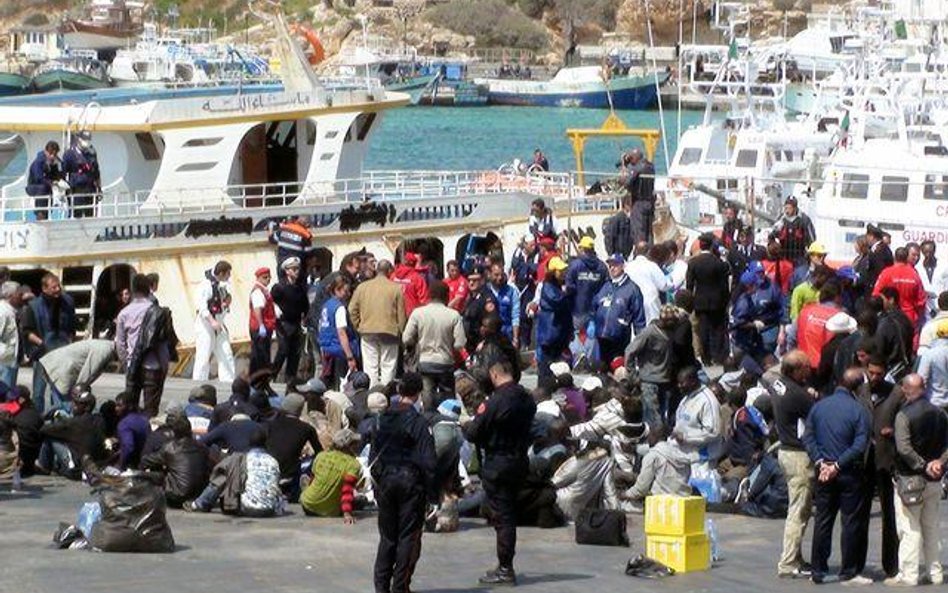 Imigranci na Lampeduzie