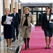 Wiceminister Elżbieta Suchocka-Roguska, minister Zyta Gilowska i wiceminister Katarzyna Zajdel-Kurow