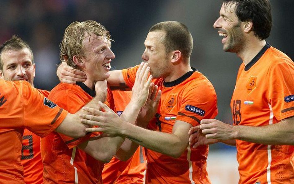 Holendrzy (od lewej): Rafael van der Vaart, Dirk Kuyt, Johnny Heitinga i Ruud van Nistelrooy