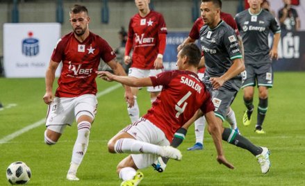 Maciej Sadlok przy stanie 4:2 nie wykorzystał rzutu karnego dla Wisły
