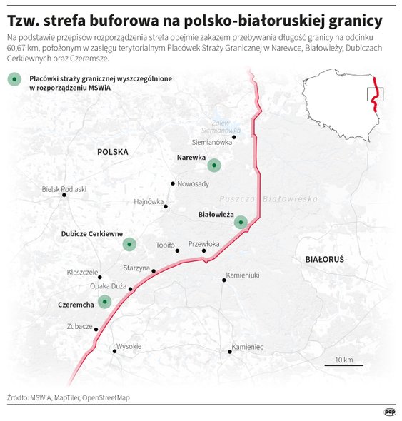 Strefa buforowa na granicy Polski z Białorusią