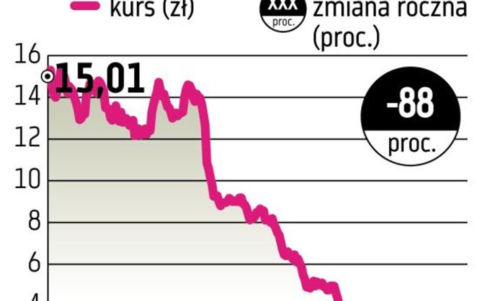 Stratę wielkości 88 proc. odnotowali w tym roku posiadacze akcji spółki z branży budowlanej. Najbard