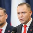 Prezydent RP Karol Nawrocki podczas konferencji prasowej w Pałacu Prezydenckim