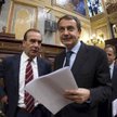Premier Hiszpanii Jose Luis Rodriguez Zapatero na dzisiejszej sesji parlamentu