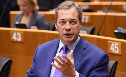 Nigel Farage poparł Marine Le Pen