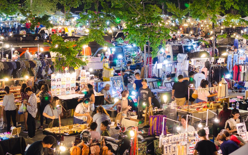Chatuchak Weekend Market w Bangkoku