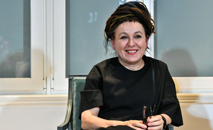Pisarka, laureatka Nagrody Nobla za 2018 rok Olga Tokarczuk podczas spotkania literackiego w OP ENHE