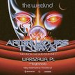 Plakat zapowiadający koncert w Warszawie