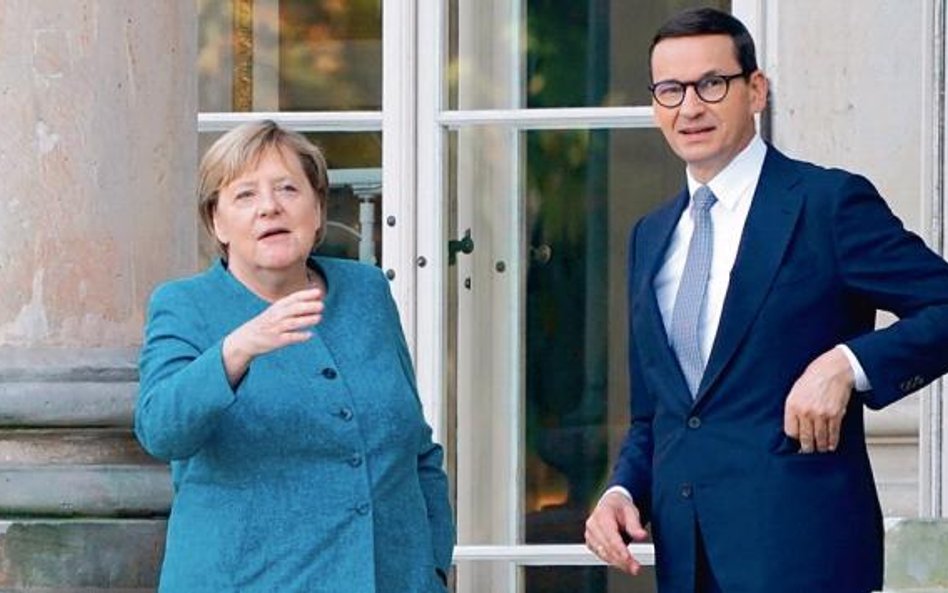 Kanclerz Angela Merkel z premierem Mateuszem Morawieckim podczas ostatniej wizyty w Warszawie 11 wrz