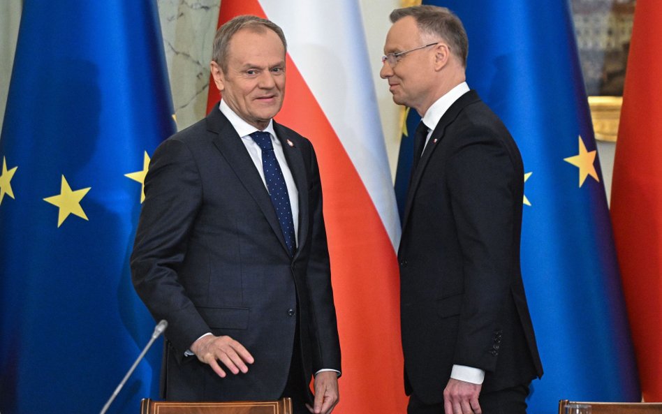 Donald Tusk i Andrzej Duda