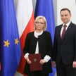 Prezes TK Julia Przyłębska i prezydent Andrzej Duda