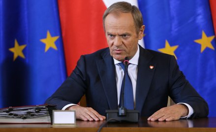 Premier Donald Tusk w trakcie wyjazdowego posiedzenia rządu w Katowicach