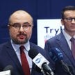 Przewodniczący KP Rozwój Plus Mateusz Morawiecki oraz poseł KP Rozwój Plus Paweł Jabłoński.