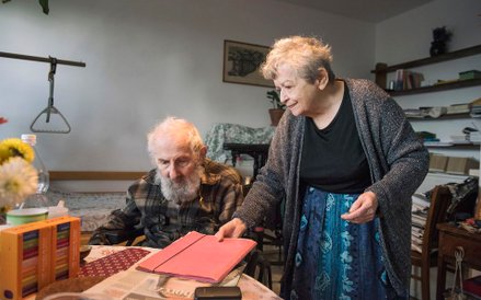 Halina Bortnowska-Dąbrowska z mężem Kazimierzem Dąbrowskim