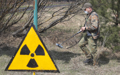 Informacja o skażeniu radioaktywnym w pobliżu Czarnobyla