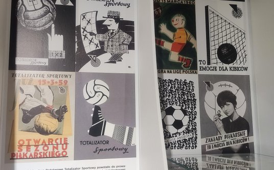 Historyczne plakaty projektowane dla Totalizatora Sportowego
