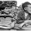 Jerzy (z lewej) i Kazimierz Grotowscy w Nienadówce poczas II wojny