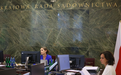 Przewodnicząca Krajowej Rady Sądownictwa sędzia Dagmara Pawełczyk-Woickam na posiedzeniu Krajowej Ra