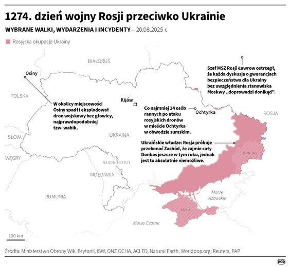 Tak wyglądała sytuacja na froncie w 1274 dniu wojny