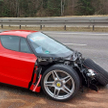 Ferrari Enzo rozbite na autostradzie w Niemczech