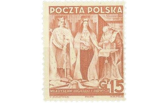 Znaczek z 1938 r. projektu Wacława Boratyńskiego.