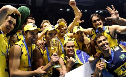 Drużyna Brazylii świętuje zwycięstwo