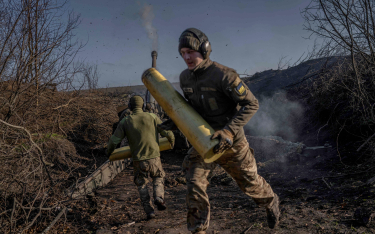Ukraińscy żołnierze w okolicach Bachmutu, 8 listopada
