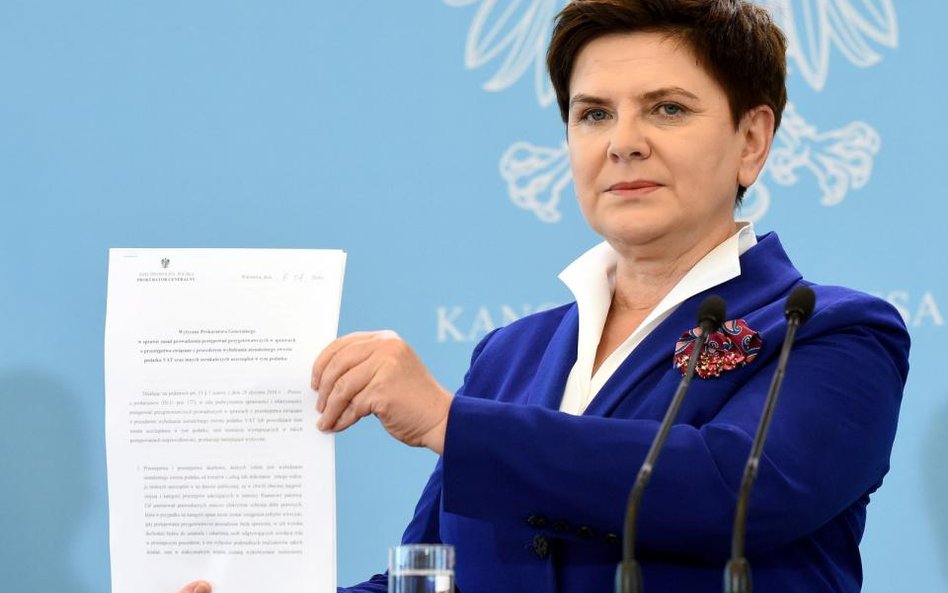 Beata Szydło: Prawdopodobnie w przyszłym tygodniu opinia rządu ws. wieku emerytalnego