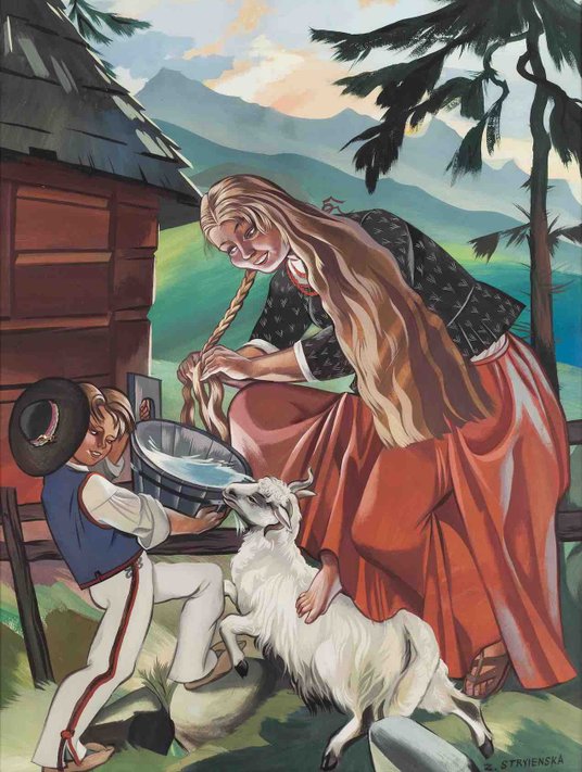 Zofia Stryjeńska, Tatrzańska sielanka, lata 30. XX w.