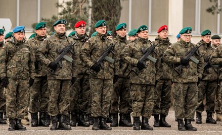 Uroczystość pożegnania żołnierzy VI zmiany Polskiego Kontyngentu Wojskowego „Irak”. Szczecin, 2019 r