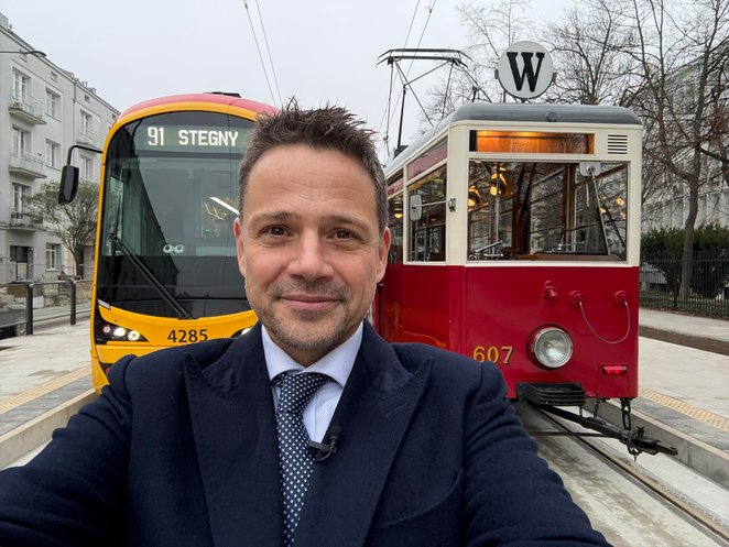 Radość Rafała Trzaskowskiego z ukończenie odcinka jest duża. Czy nie byłaby większa, gdyby powstałą 