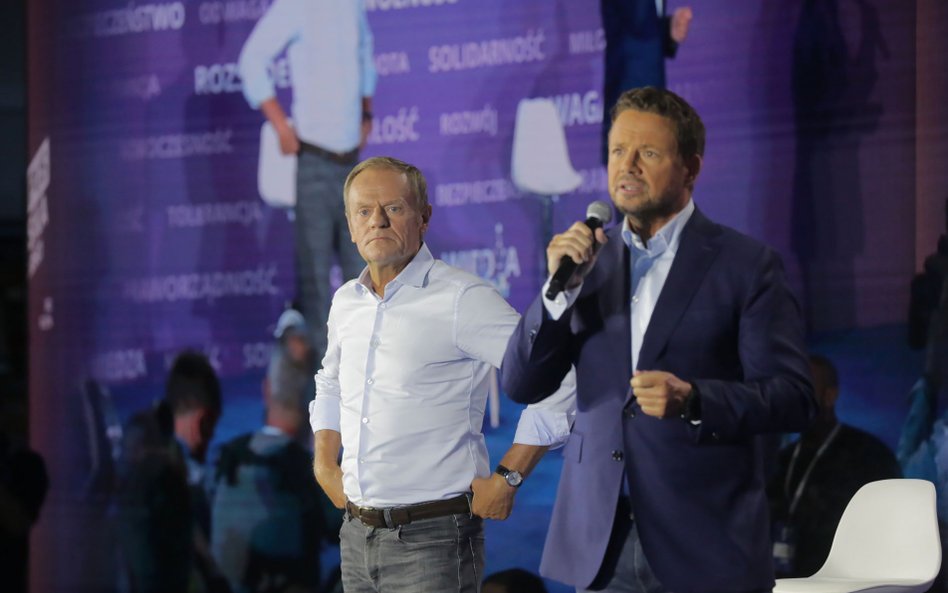 Donald Tusk i Rafał Trzaskowski