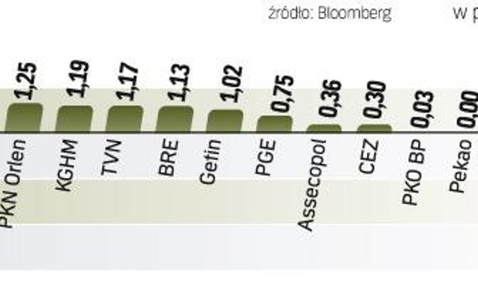 Indeks największych spółek zyskał w piątek 0,6 proc. Przez większą część dnia na giełdzie niewiele s