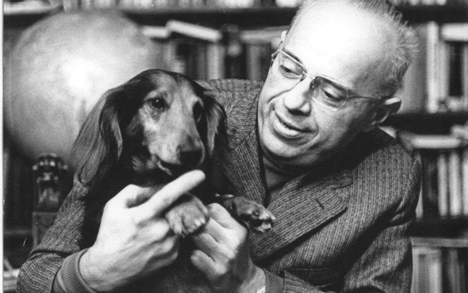 Stanisław Lem z Pegazem, 1970 r.