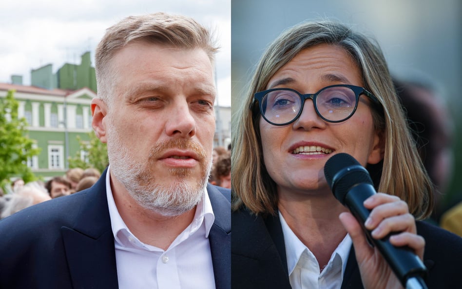 Magdalena Biejat na wiecu w Krakowie i Adrian Zandberg podczas spotkania z wyborcami w Częstochowie