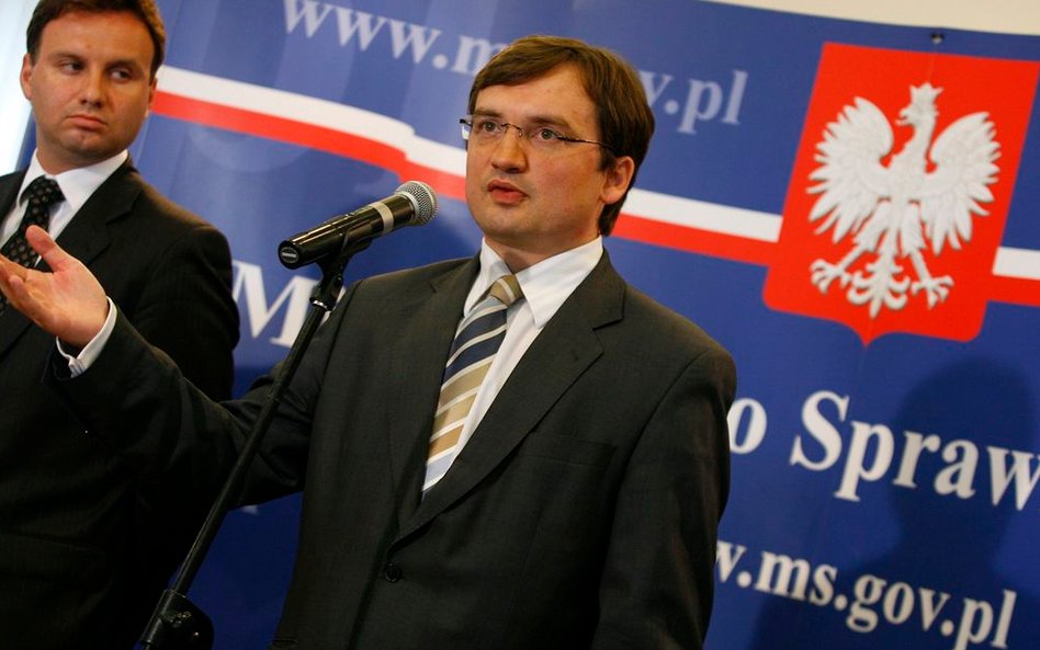 20/07/2007 Warszawa. Ministerstwo Sprawiedliwości. Konferencja prasowa ministra sprawiedliwości Zbig